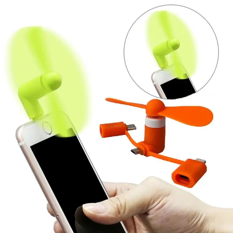 3 in 1 USB Powered Phone Fan f - огляд і ціна Micro Usb Cable