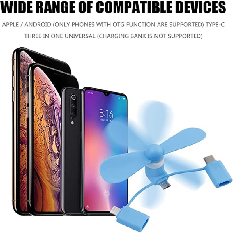 3 in 1 USB Powered Phone Fan f - огляд і ціна Micro Usb Cable