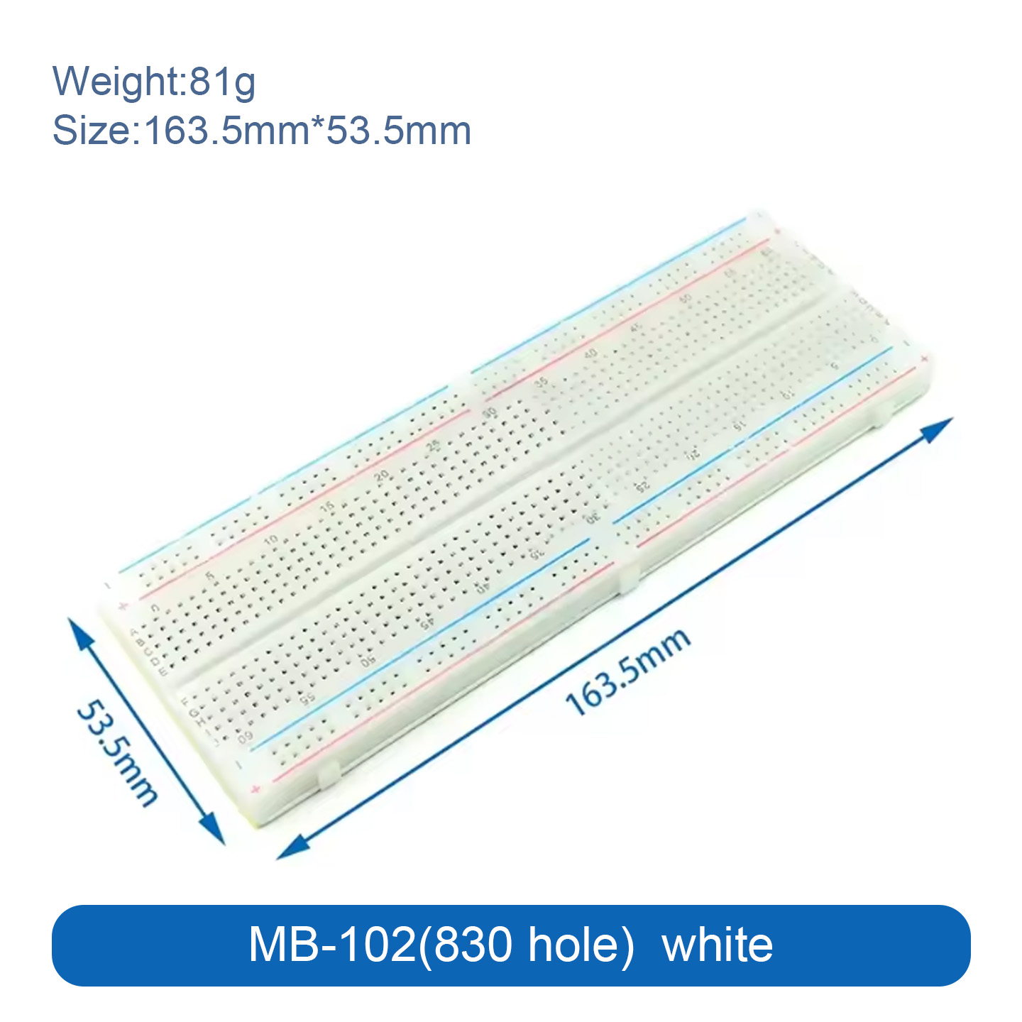 400 830 MB-102 Points Breadboa - огляд і ціна Breadboard 400 Point