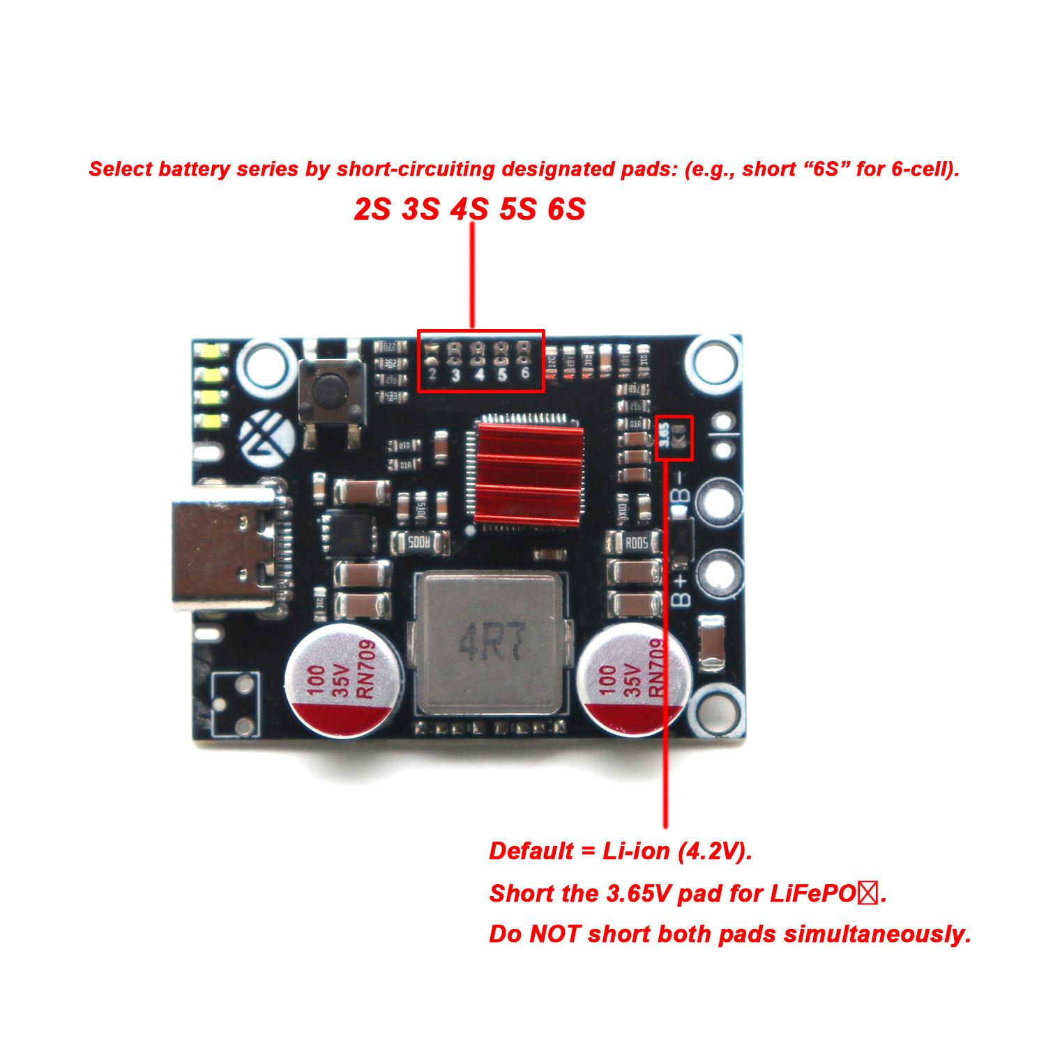 45W 2S To 6S Power Bank PD Fas - огляд і ціна Li Ion Charger Module
