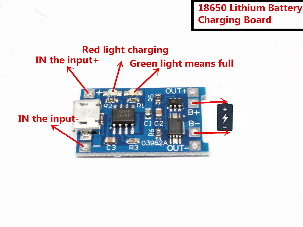 3pcsType-c/Micro/Mini USB 5V 1 - огляд і ціна Tp4056 Module
