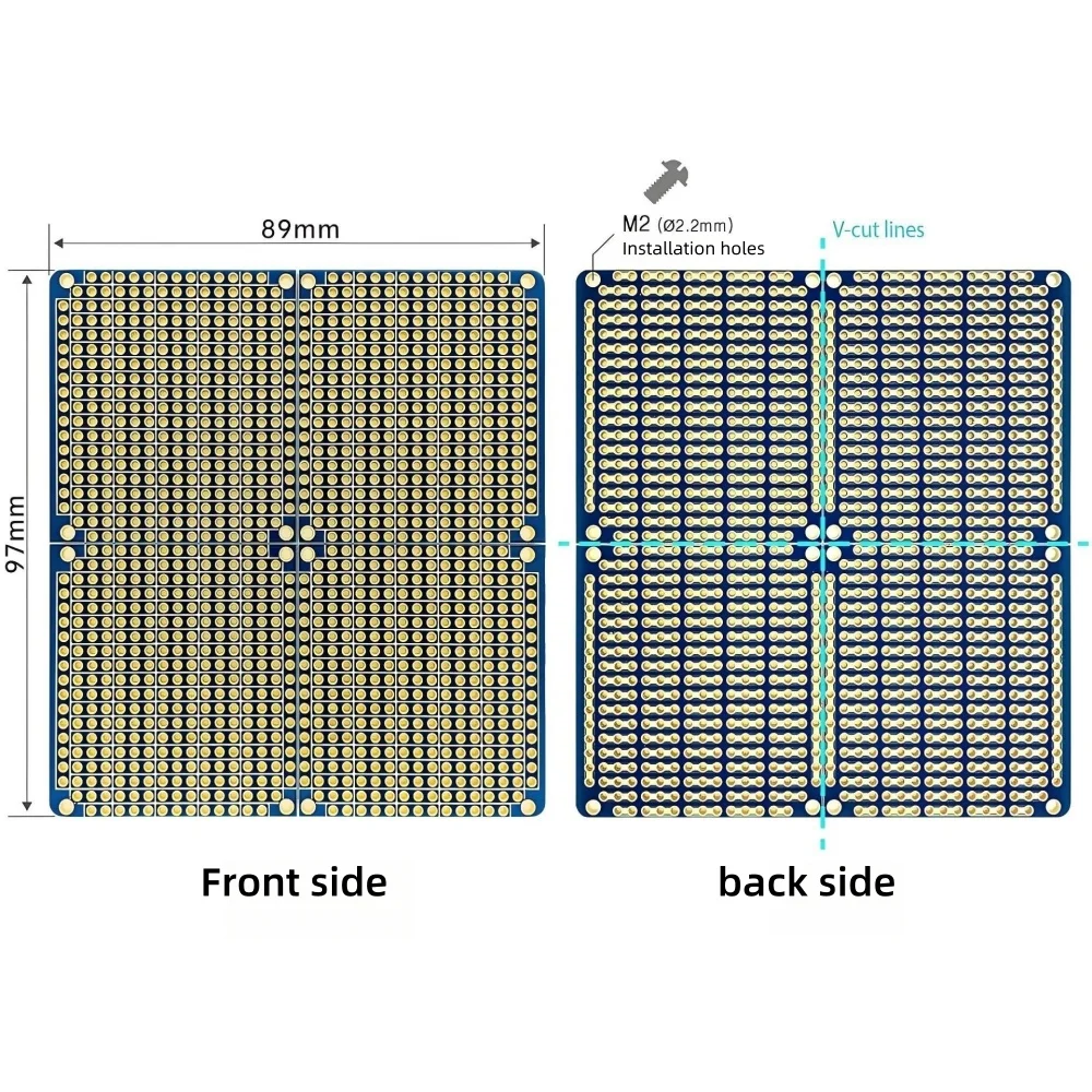 4-in-1 Snap PCB Board 89x97mm  - огляд і ціна Perfboard
