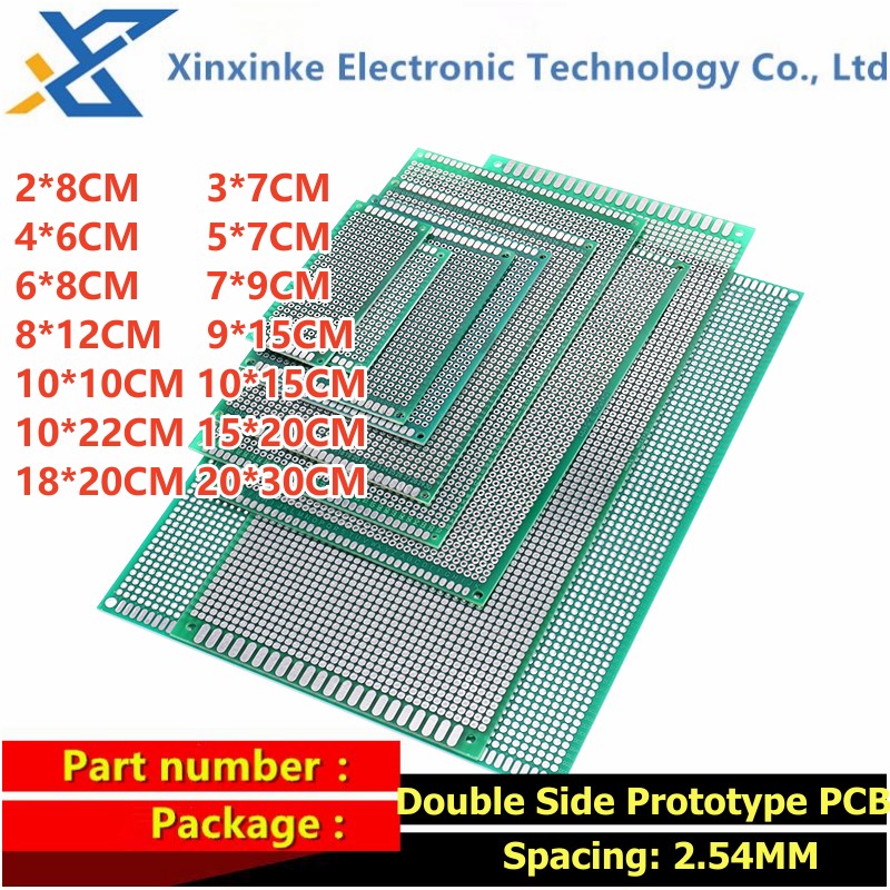 5PCS 2.54MM 7*9CM 3cm*7cm 5x7  - огляд і ціна Pcb Prototyping Board