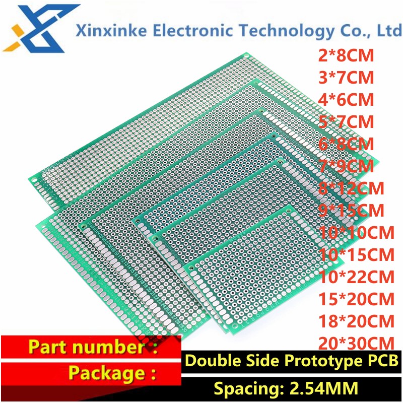 5PCS 2.54MM 7*9CM 3cm*7cm 5x7  - огляд і ціна Pcb Prototyping Board