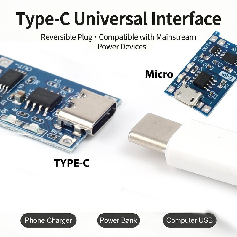 5V 3A Micro/Type-c/Mini 18650  - огляд і ціна Tp4056 Module