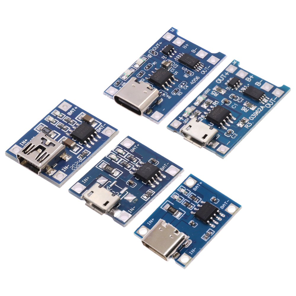 5/10PCS Type-c/Micro/Mini USB  - огляд і ціна Tp4056 Module