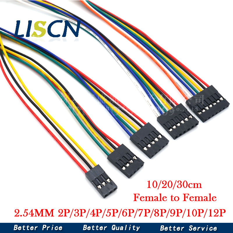 5PCS 2.54 Wire 2.54MM Dupont L - огляд і ціна Jumper Wire Kit