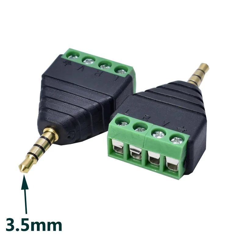 5/20/100PCS  3.5mm Stereo 4 Po - огляд і ціна Screw Terminal Block