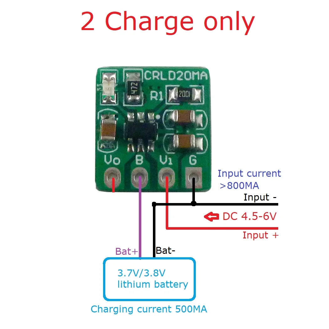 5X CRLD20MA Mini 2 in 1 3.7V 3 - огляд і ціна Li Ion Charger Module