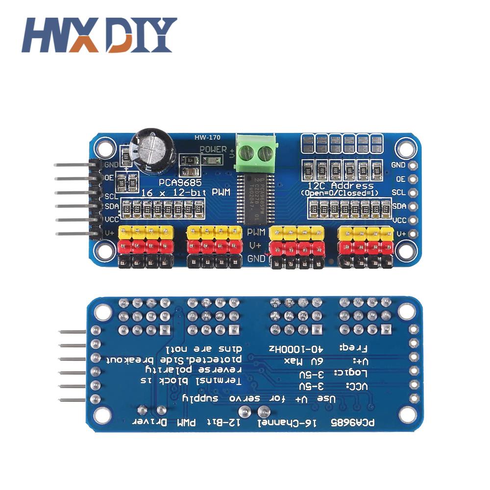 1-5pcs PCA9685 16 Channel 12-b - огляд і ціна Breadboard 400 Point