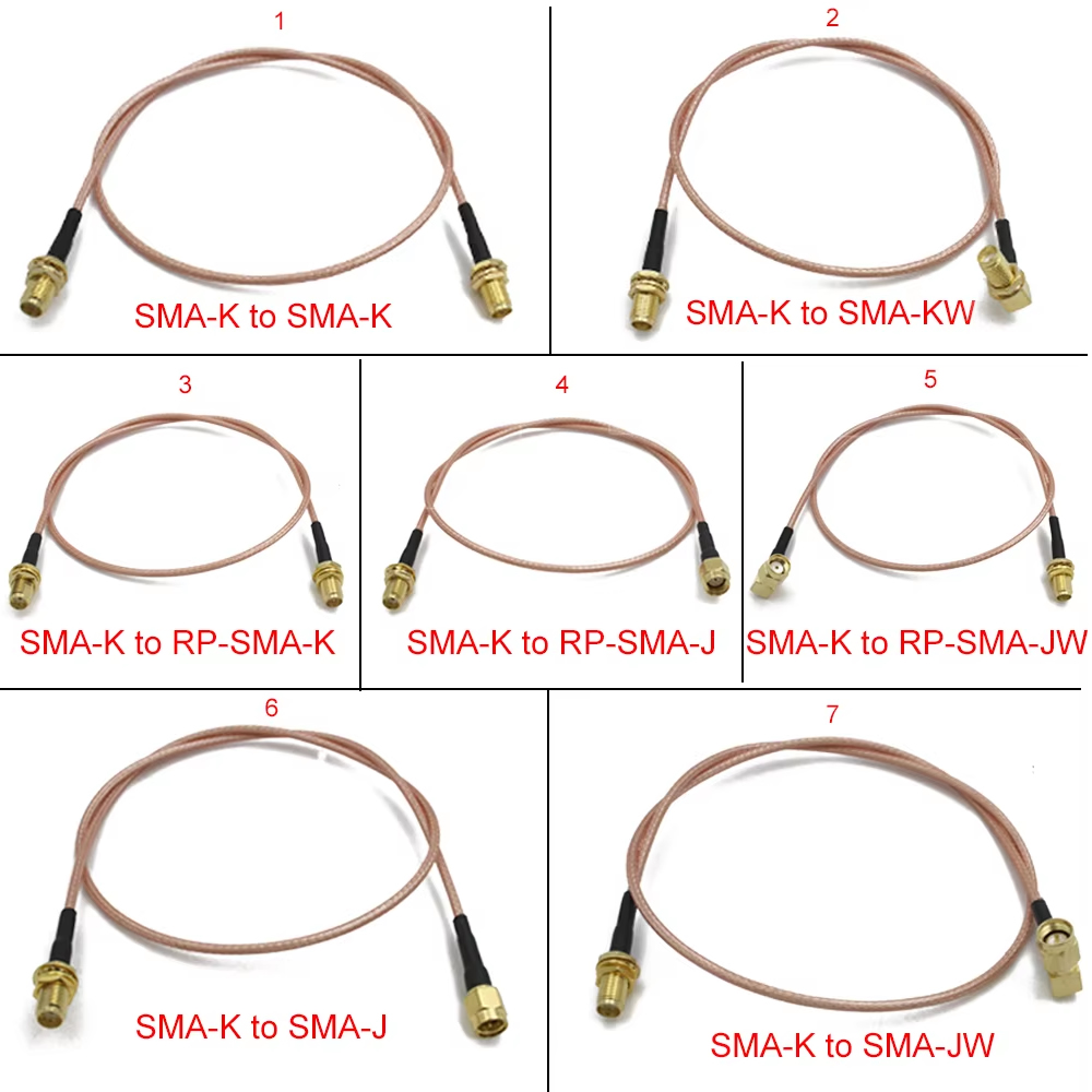 RG316 SMA to SMA/RP SMA Male P - огляд і ціна Jumper Wire Kit
